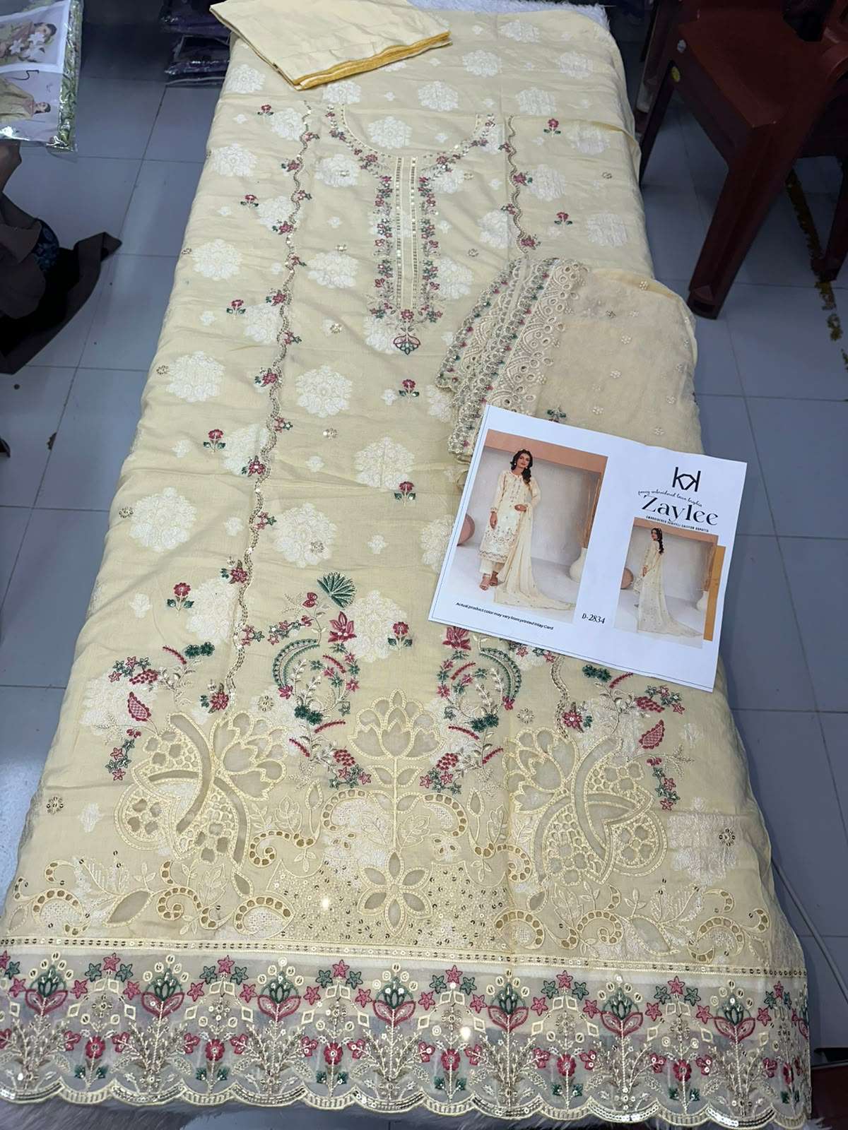ZAYLEE NEW EMBROIDERED BROSHIA LAWN OPEN PICS BY SHAHID TAWAKKAL - 06