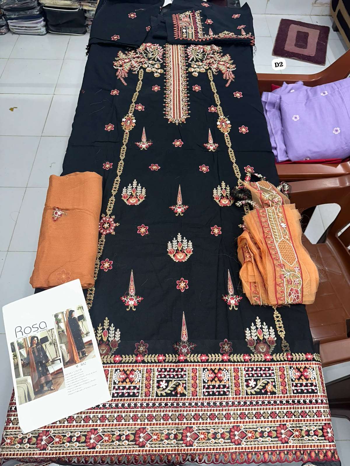 AFSANAH ROSA LAWN COLLECTION BY RAMSHA - 04