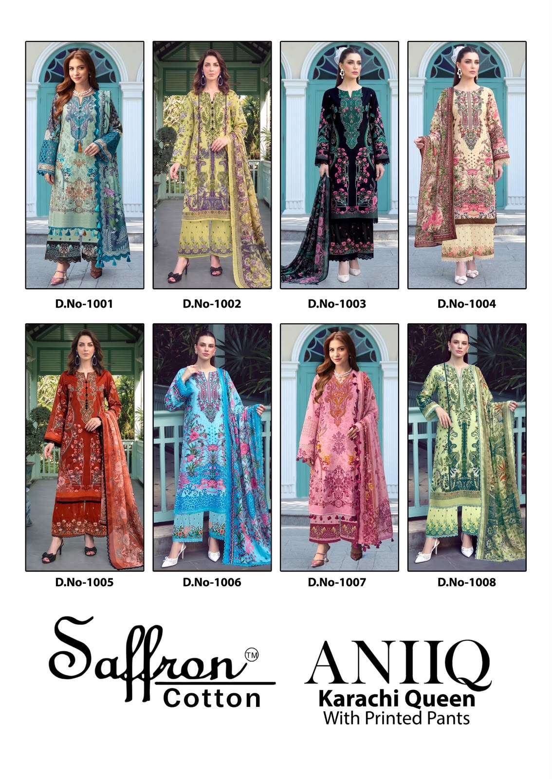 ANIQ KARACHI QUEEN BY SAFFRON COTTON - 01 - 08