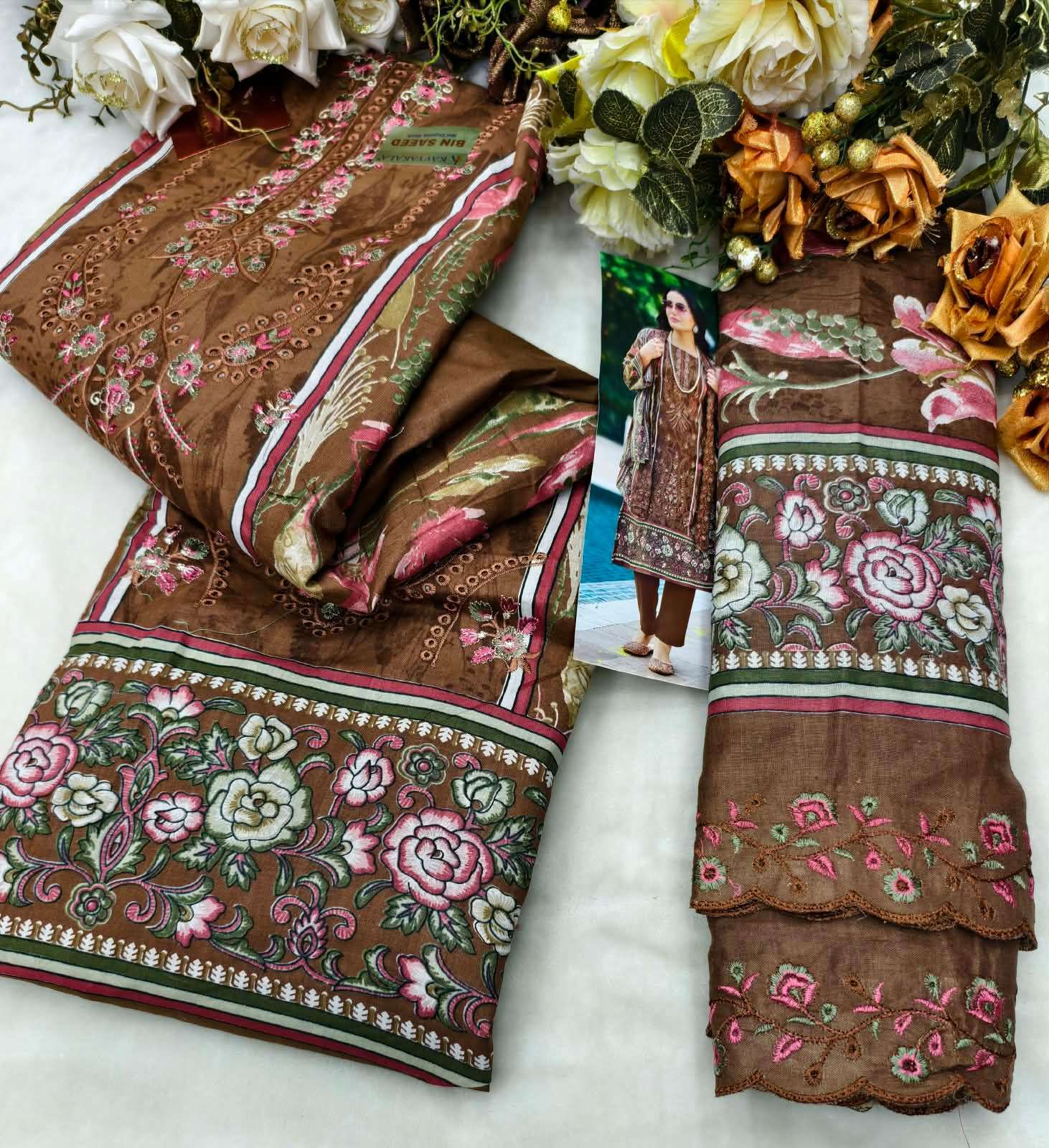 BIN SAEED VOL - 11 OPEN PICS BY KAVYA‎‎‎KALA COUTURE - 01