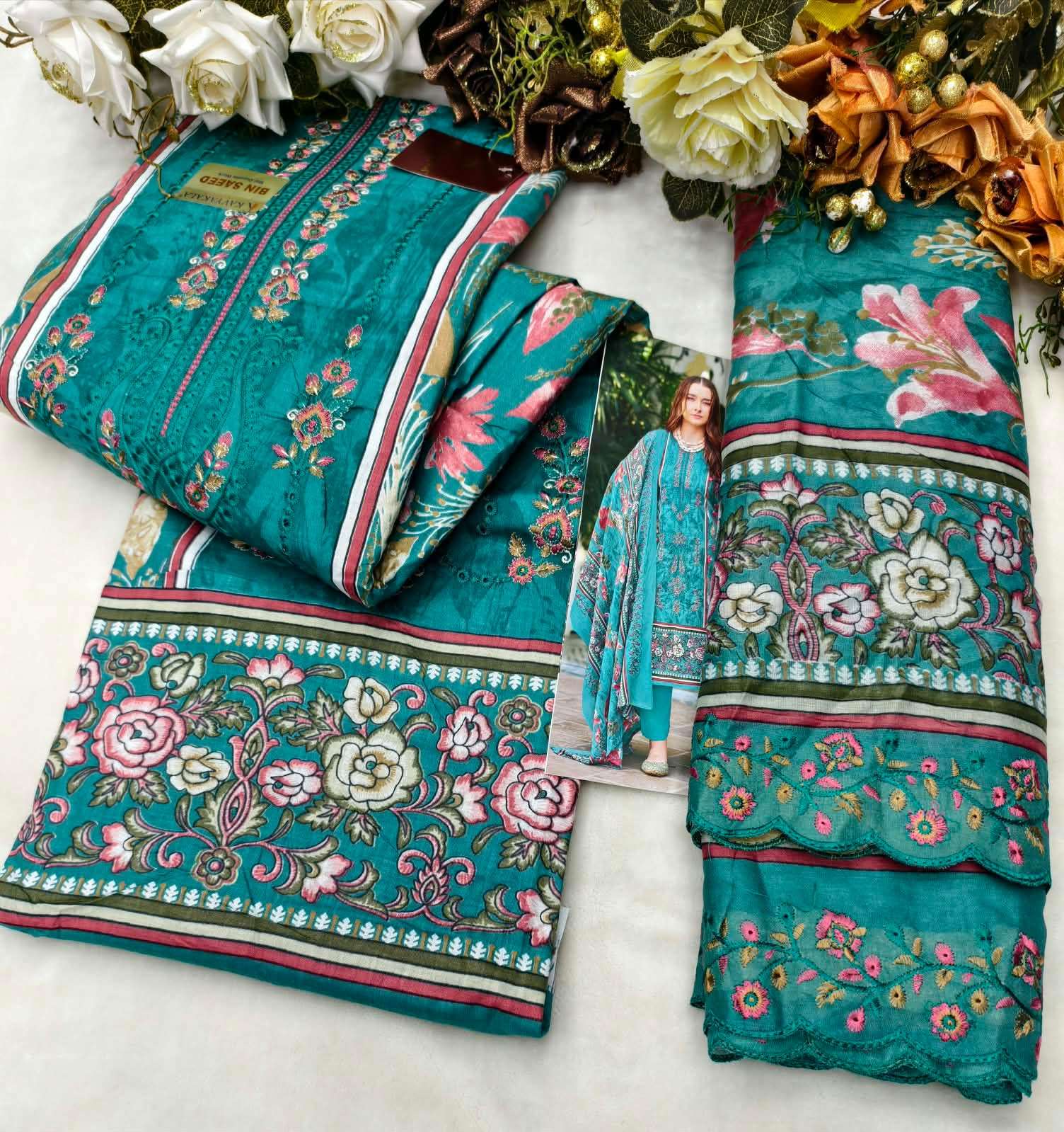 BIN SAEED VOL - 11 OPEN PICS BY KAVYA‎‎‎KALA COUTURE - 02