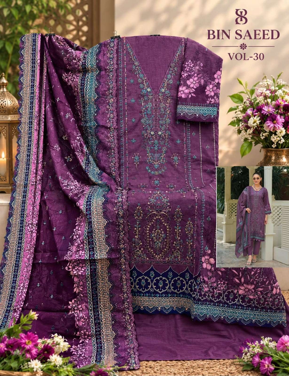 BIN SAEED VOL - 30 OPEN PICS BY SHREE FABS - 02