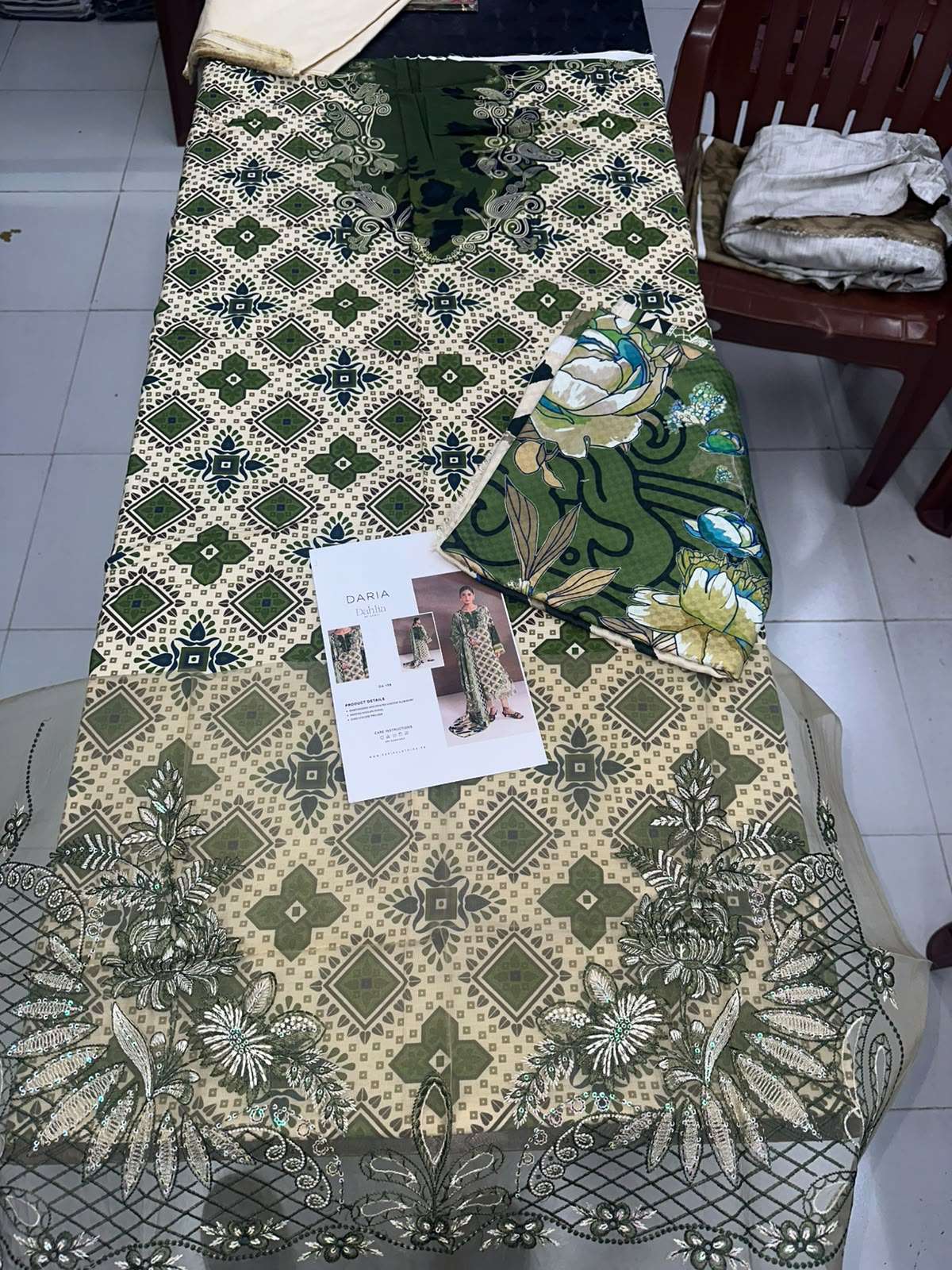 DAHLIA EMBROIDERED VISCOSE SLUB COLLECTION BY DARIA-10
