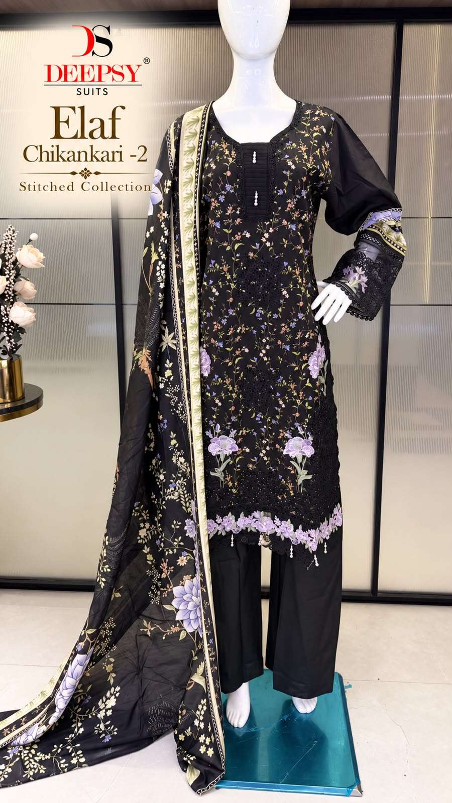 ELAF CHIKANKARI - 02 STITCHED COLLECTION BY DEEPSY SUITS - 07