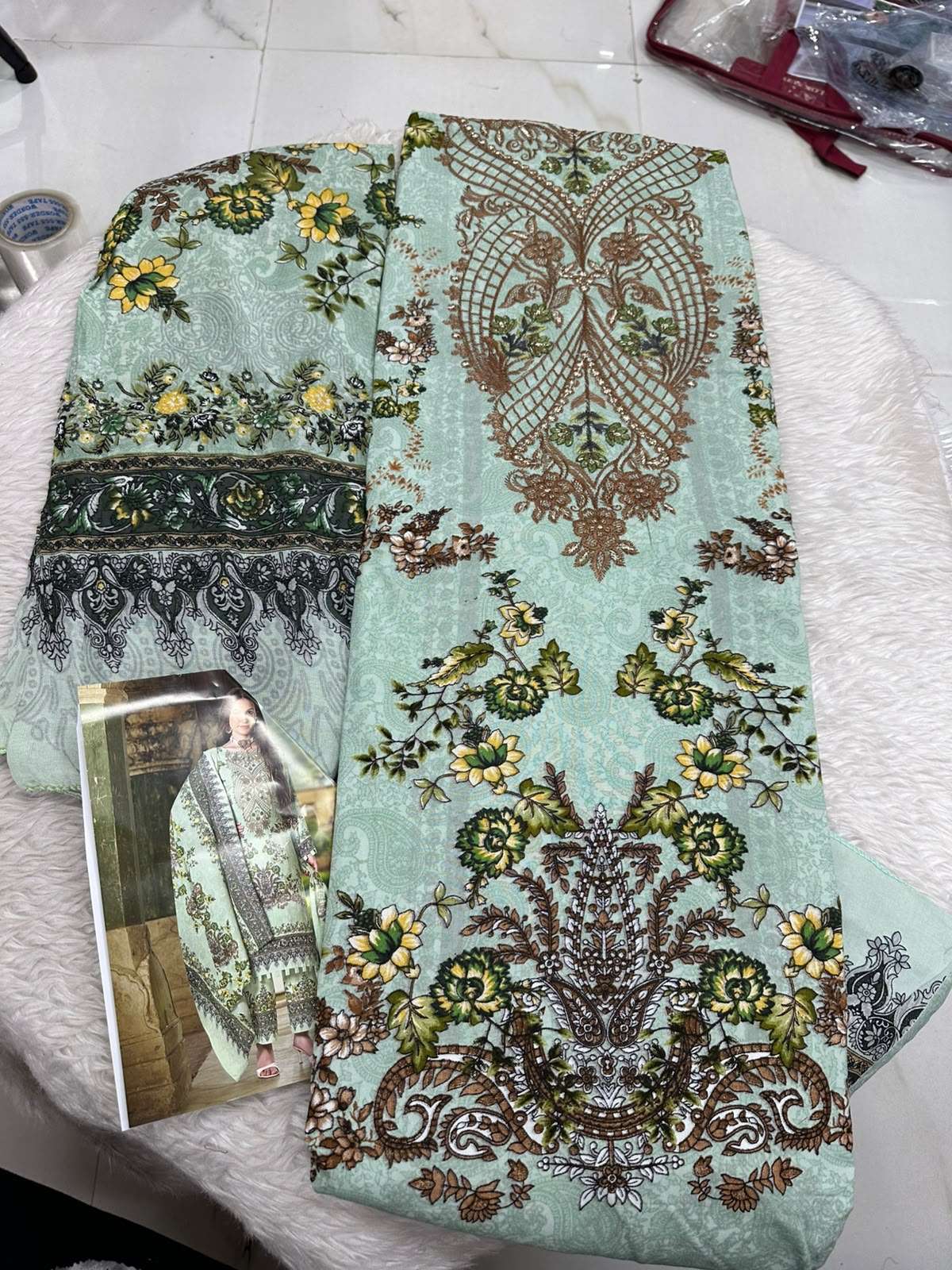 Falah Premium Cotton Colleciton Code - 50188 By Falah Designer Suits - 01