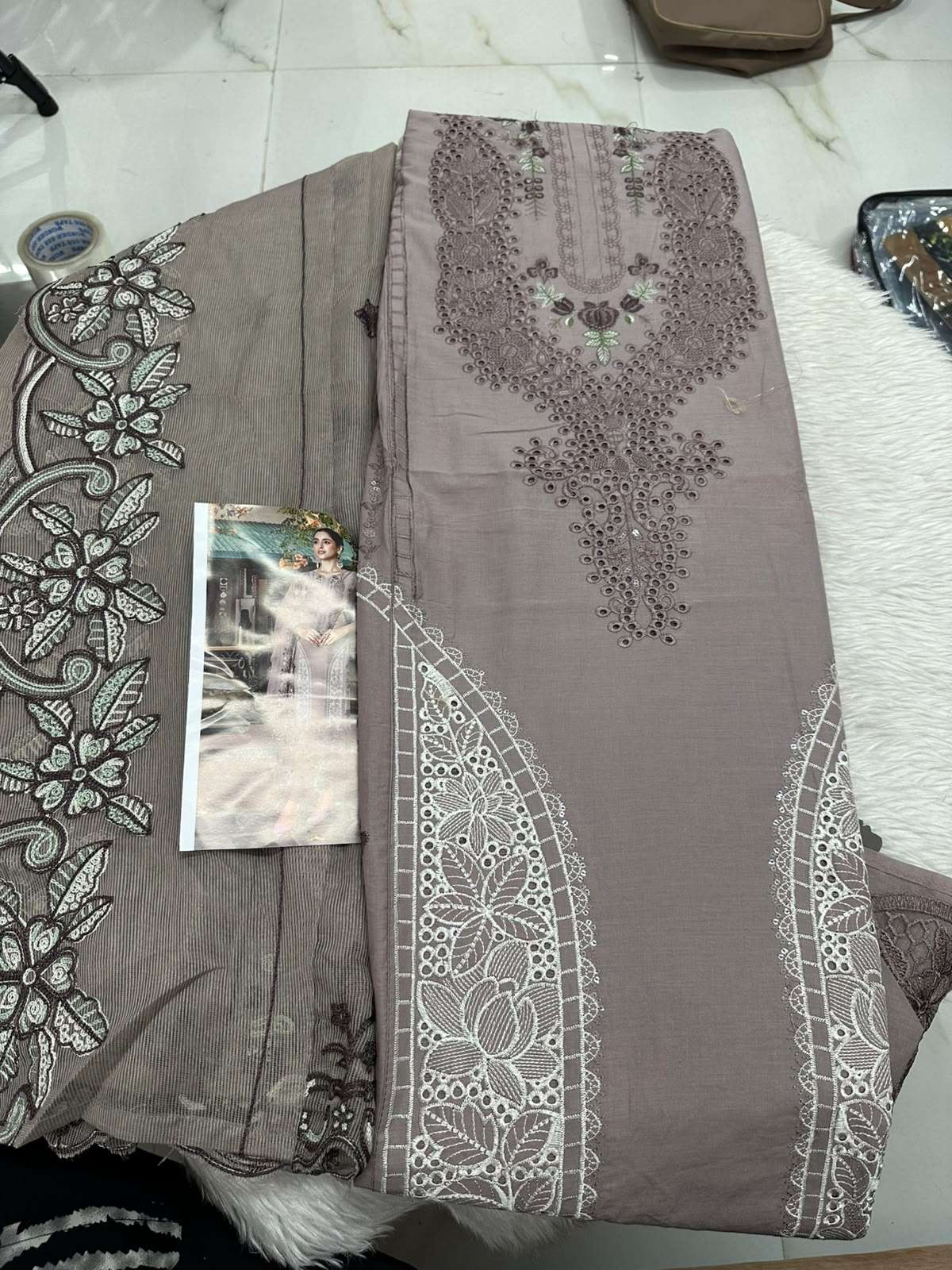 Falah Premium Cotton Colleciton Code - 50190 By Falah Designer Suits - 01 - 06