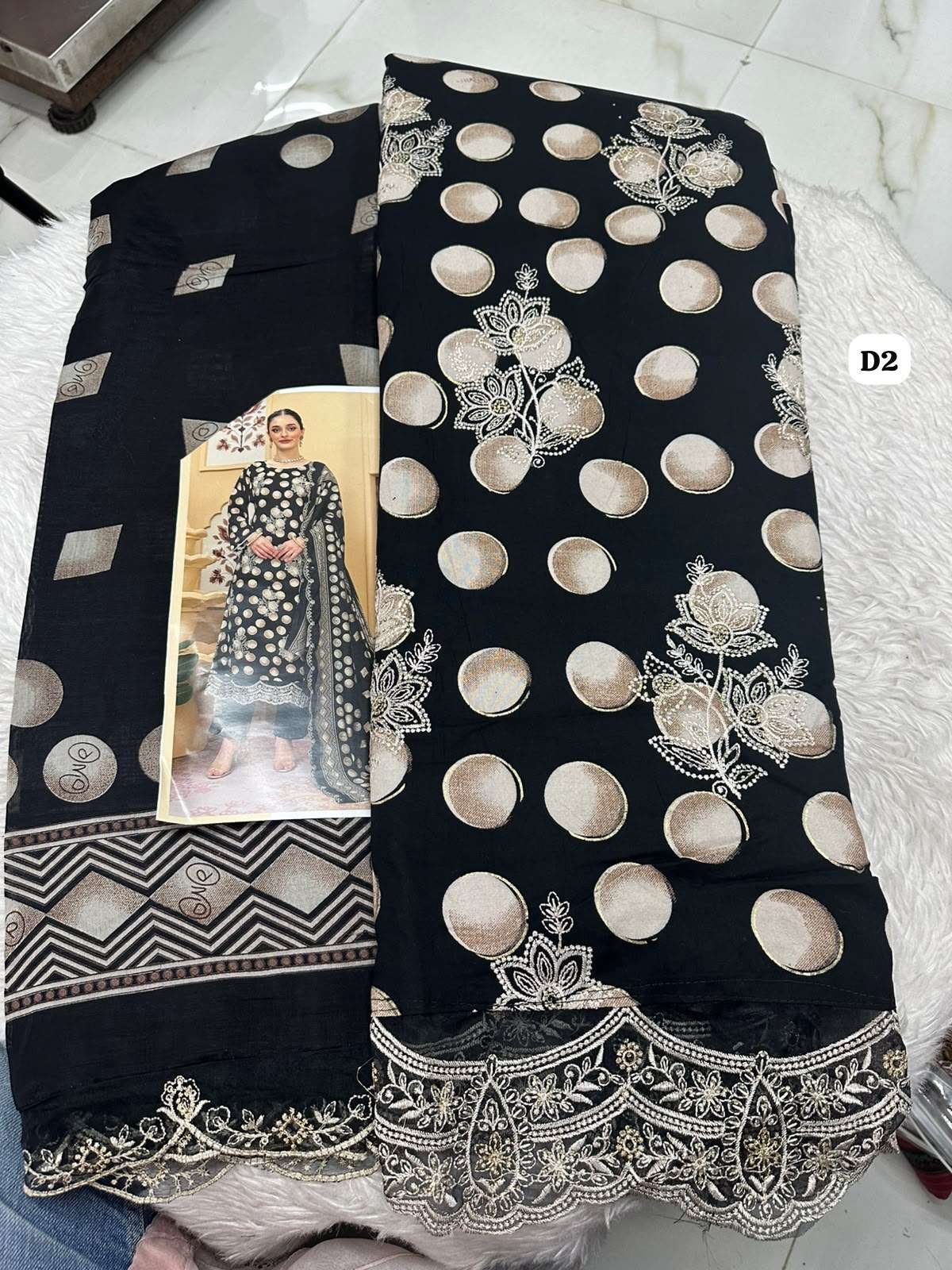 Falah Premium Cotton Colleciton Code - 50195 By Falah Designer Suits - 02