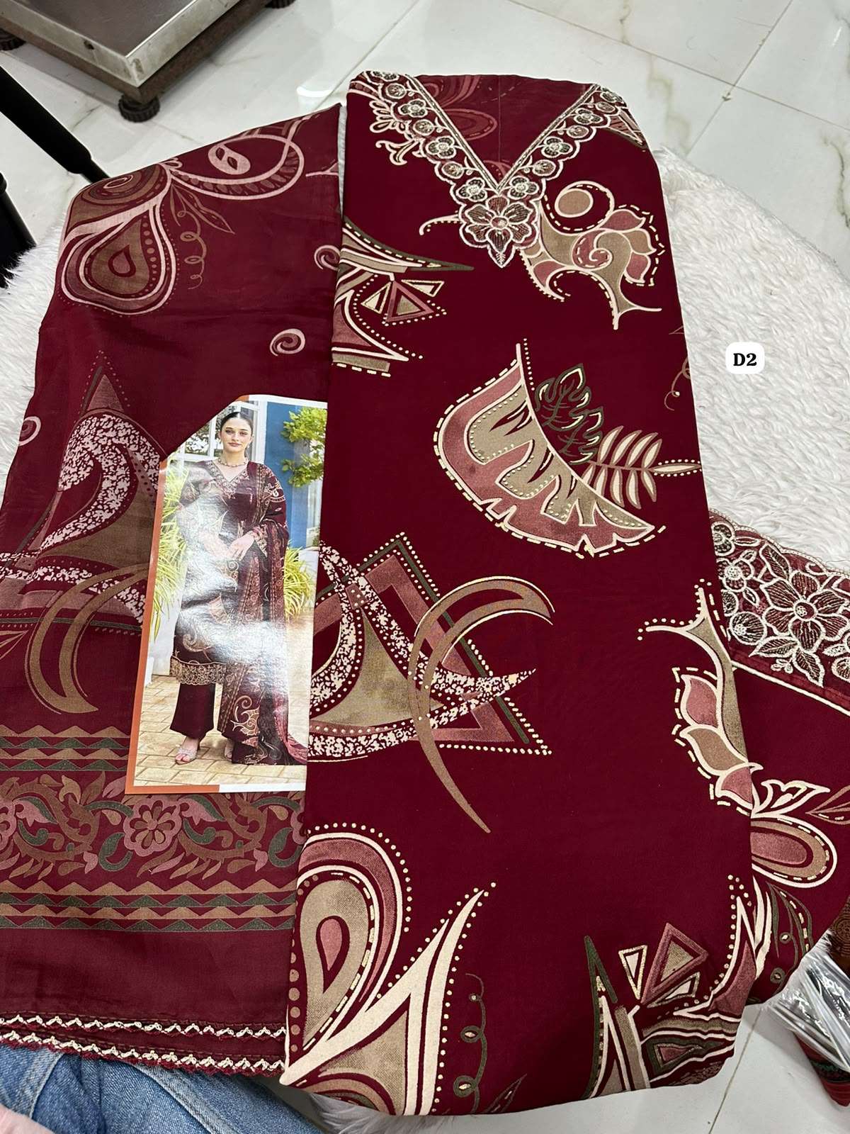 Falah Premium Cotton Colleciton Code - 50196 By Falah Designer Suits - 01