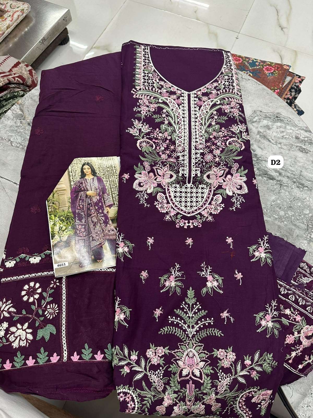 Falah Premium Cotton Colleciton Code - 50199 By Falah Designer Suits - 01 - 06 A