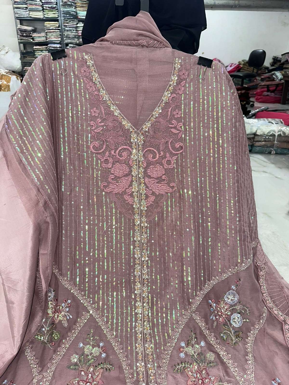 Falah Premium Party Wear Chiffon Collection Code - 50225 by Falah Designer Suits - 02