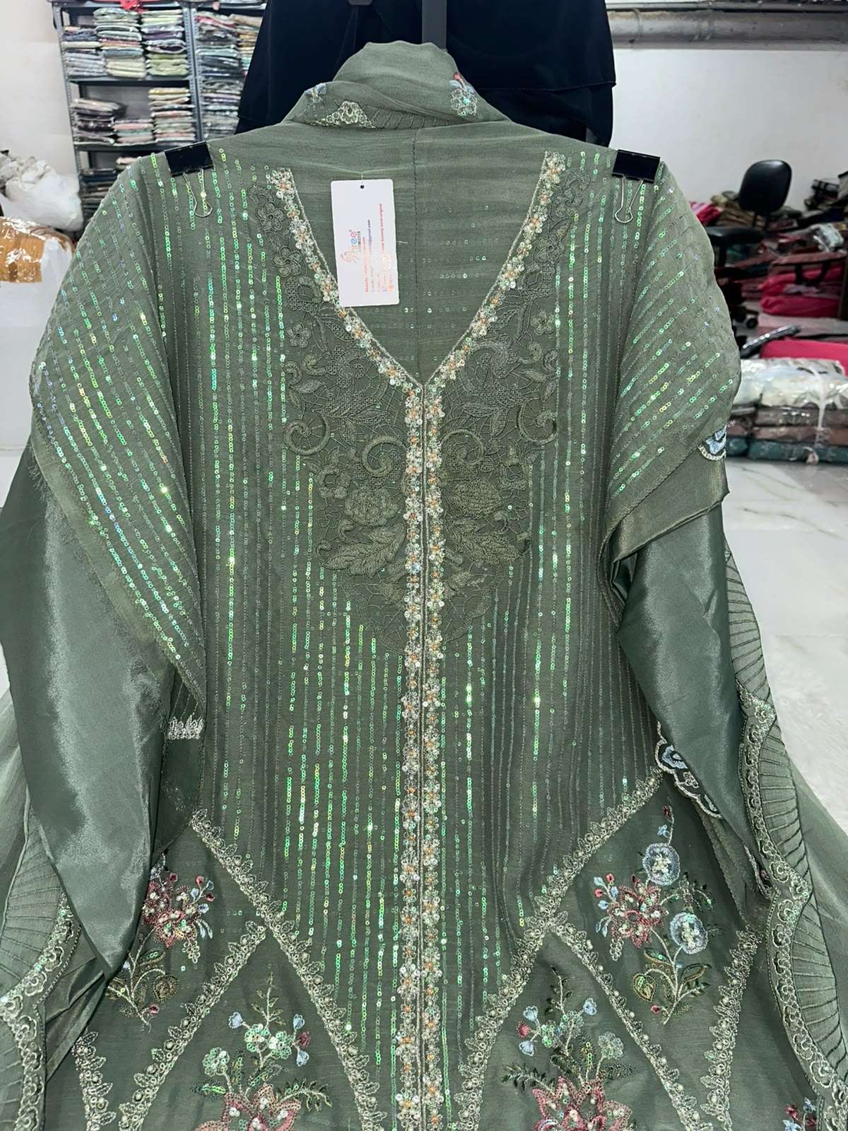 Falah Premium Party Wear Chiffon Collection Code - 50225 by Falah Designer Suits - 04