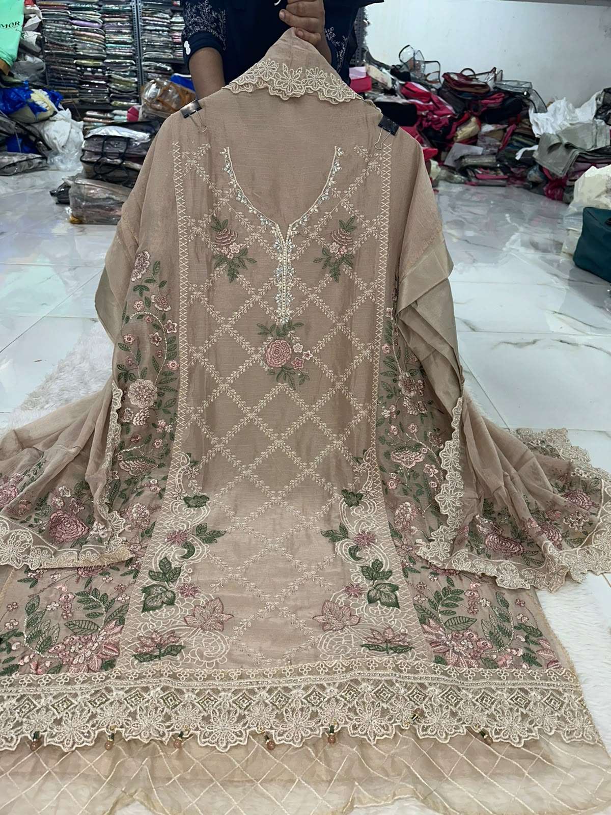 Falah Premium Party Wear Collection Code - 50193 By Falah Designer Suits - 03