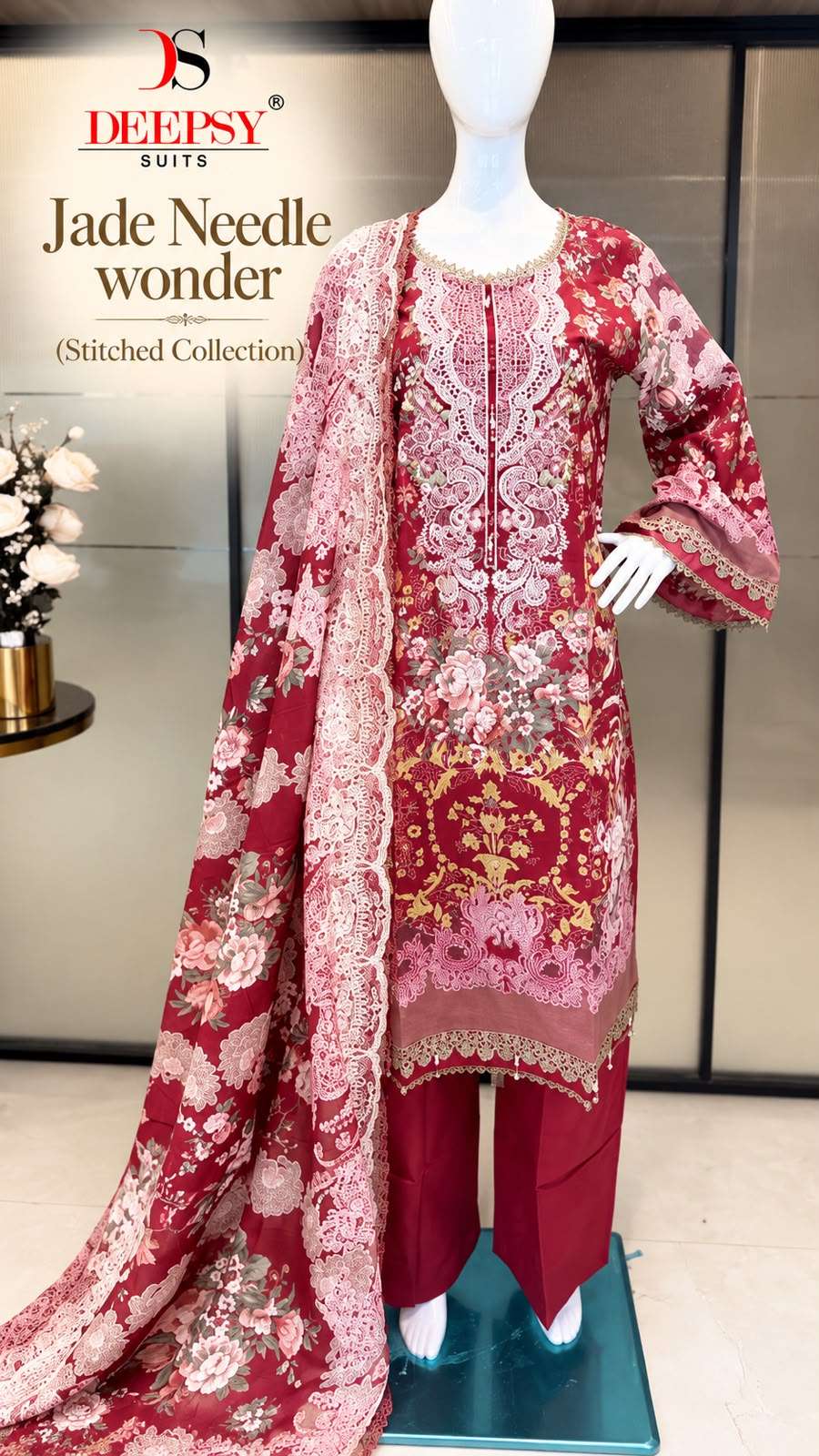 JADE NEEDLE WONDER STITCHED COLLECTION BY DEEPSY SUITS - 02