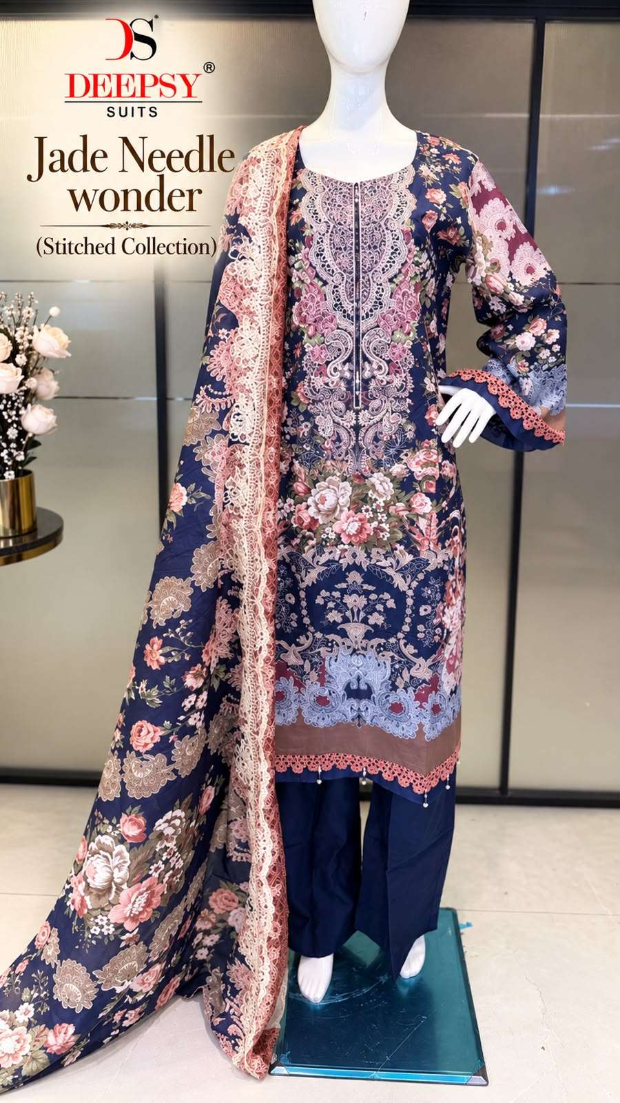 JADE NEEDLE WONDER STITCHED COLLECTION BY DEEPSY SUITS - 03
