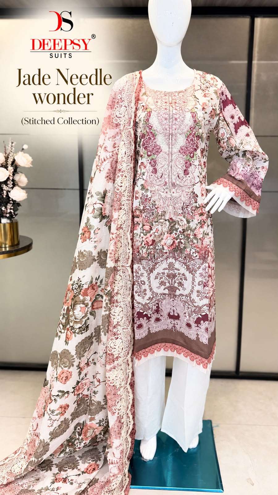 JADE NEEDLE WONDER STITCHED COLLECTION BY DEEPSY SUITS - 04