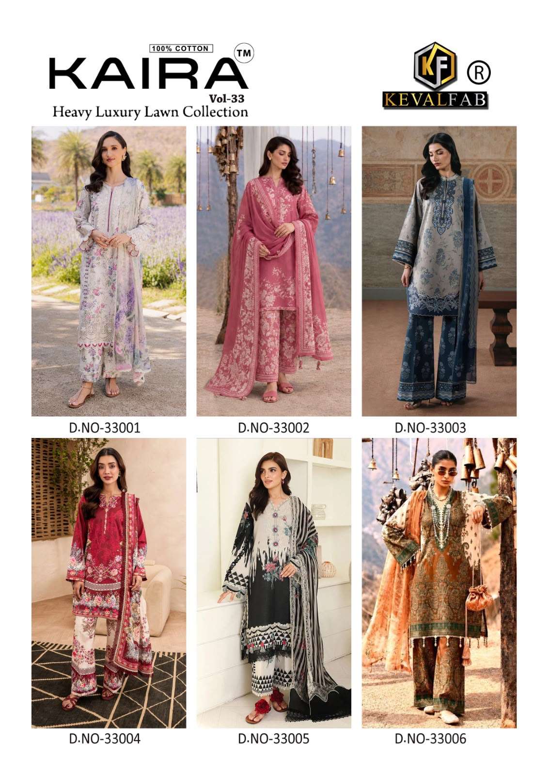KAIRA VOL - 33 BY KEVAL FAB - 01 - 06