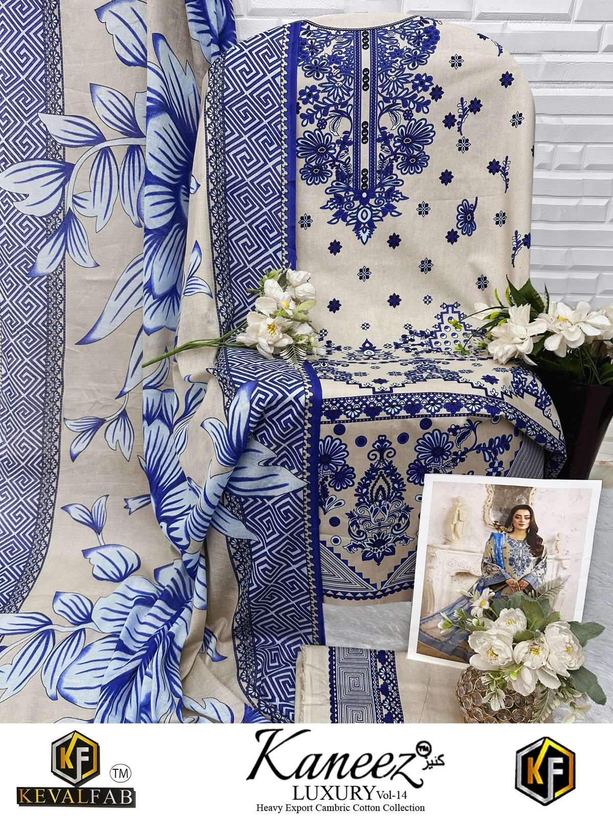 KANEEZ HEAVY COTTON LUXURY COLLECTION VOL- 14 BY KEVAL FAB - 08