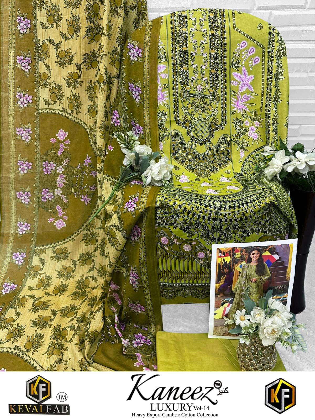 KANEEZ HEAVY COTTON LUXURY COLLECTION VOL- 14 BY KEVAL FAB - 12