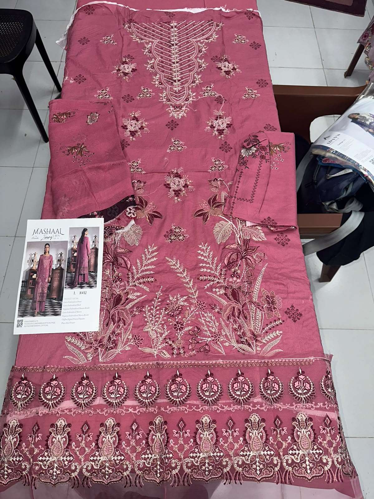 MASHAAL LUXURY LAWN VOL - 16 OPEN PICS BY RAMSHA - 08