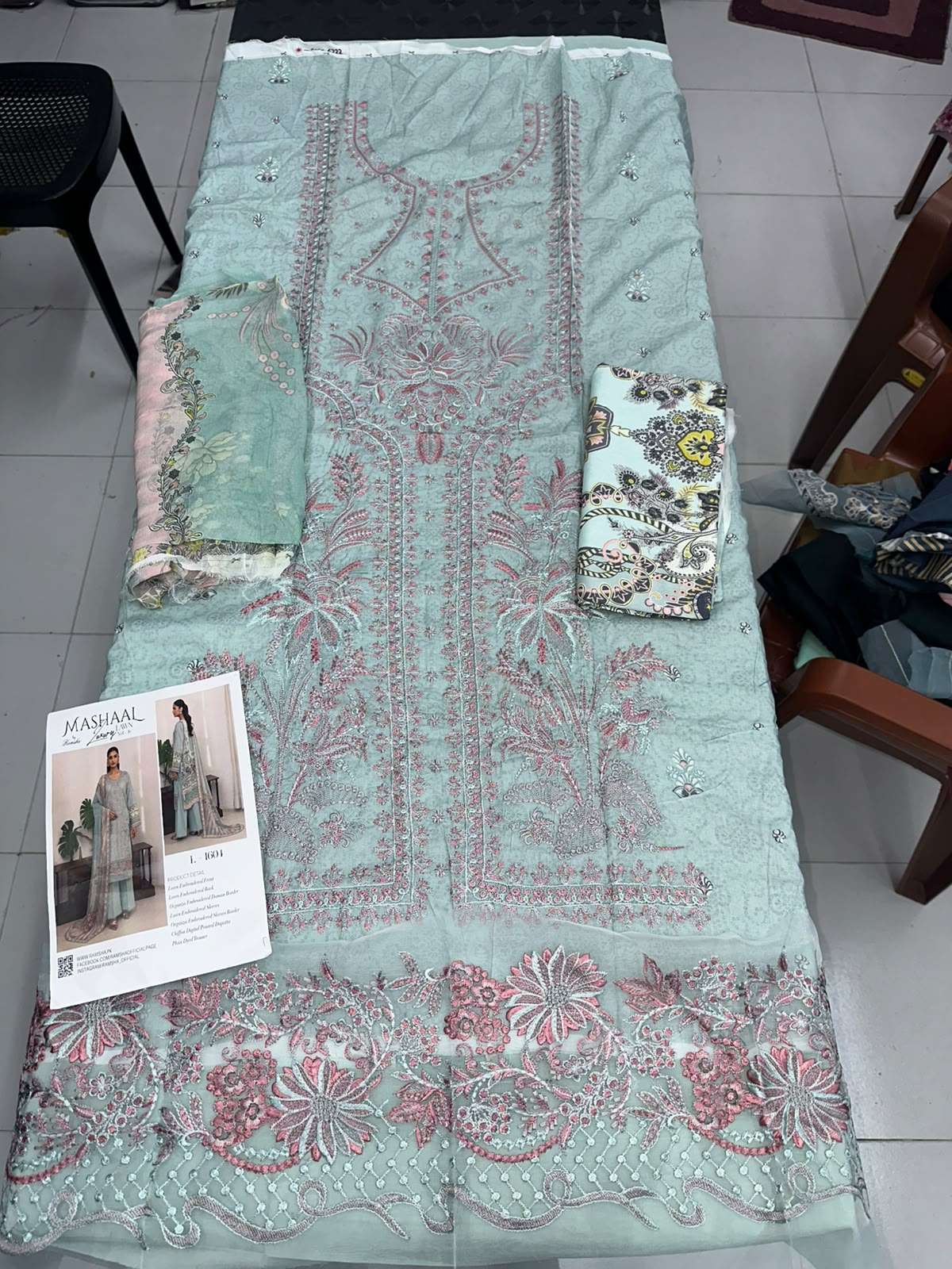 MASHAAL LUXURY LAWN VOL - 16 OPEN PICS BY RAMSHA - 10