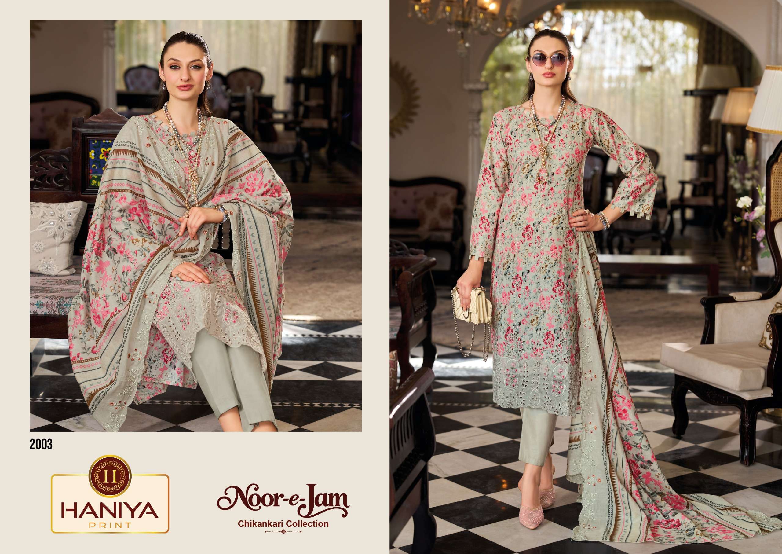 NOOR-E-ZAM CHIKANKARI COLLECTION HANIYA PRINT-05