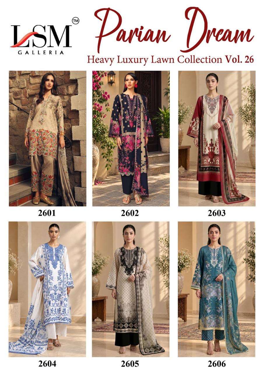 PARIAN DREAM HEAVY LUXURY LAWN COLLECTION VOL - 26 BY LSM GALLERIA - 01 - 06