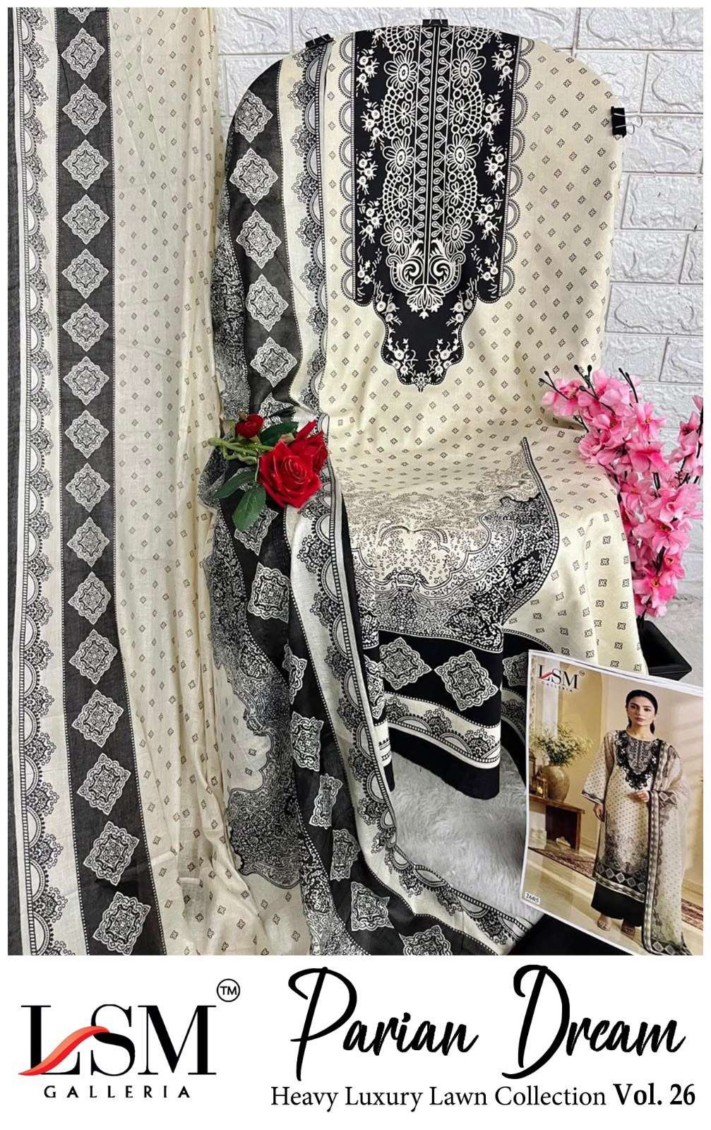 PARIAN DREAM HEAVY LUXURY LAWN COLLECTION VOL - 26 BY LSM GALLERIA - 11