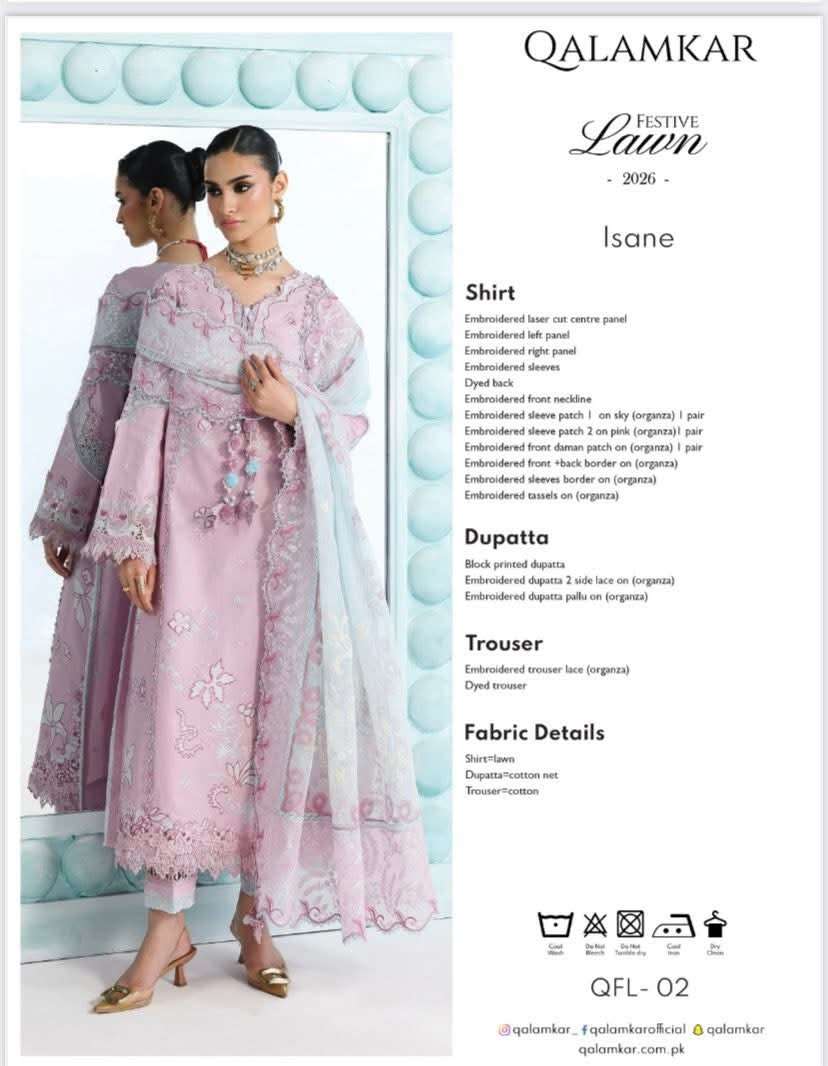 Qalamkar Festive Lawn Collection 2026-03