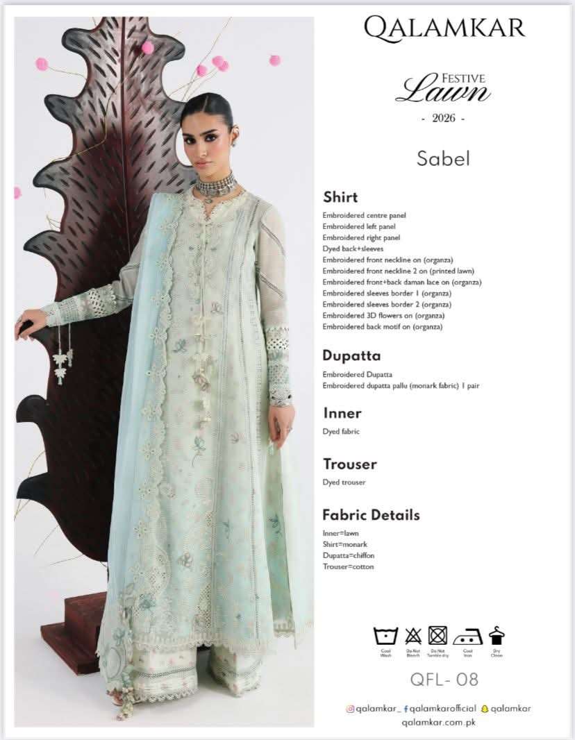 Qalamkar Festive Lawn Collection 2026-06