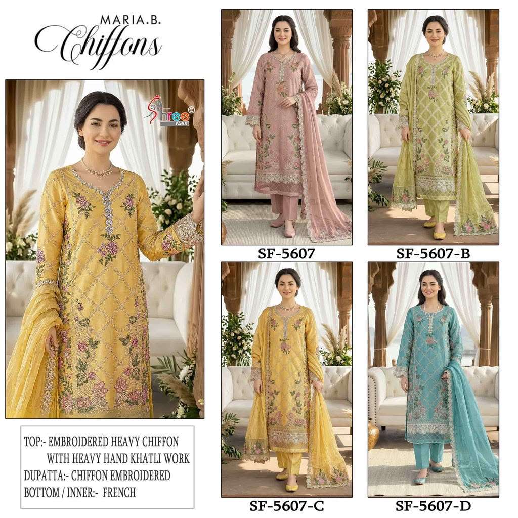 SF 5608 Maria b Chiffon by Shree-01-04