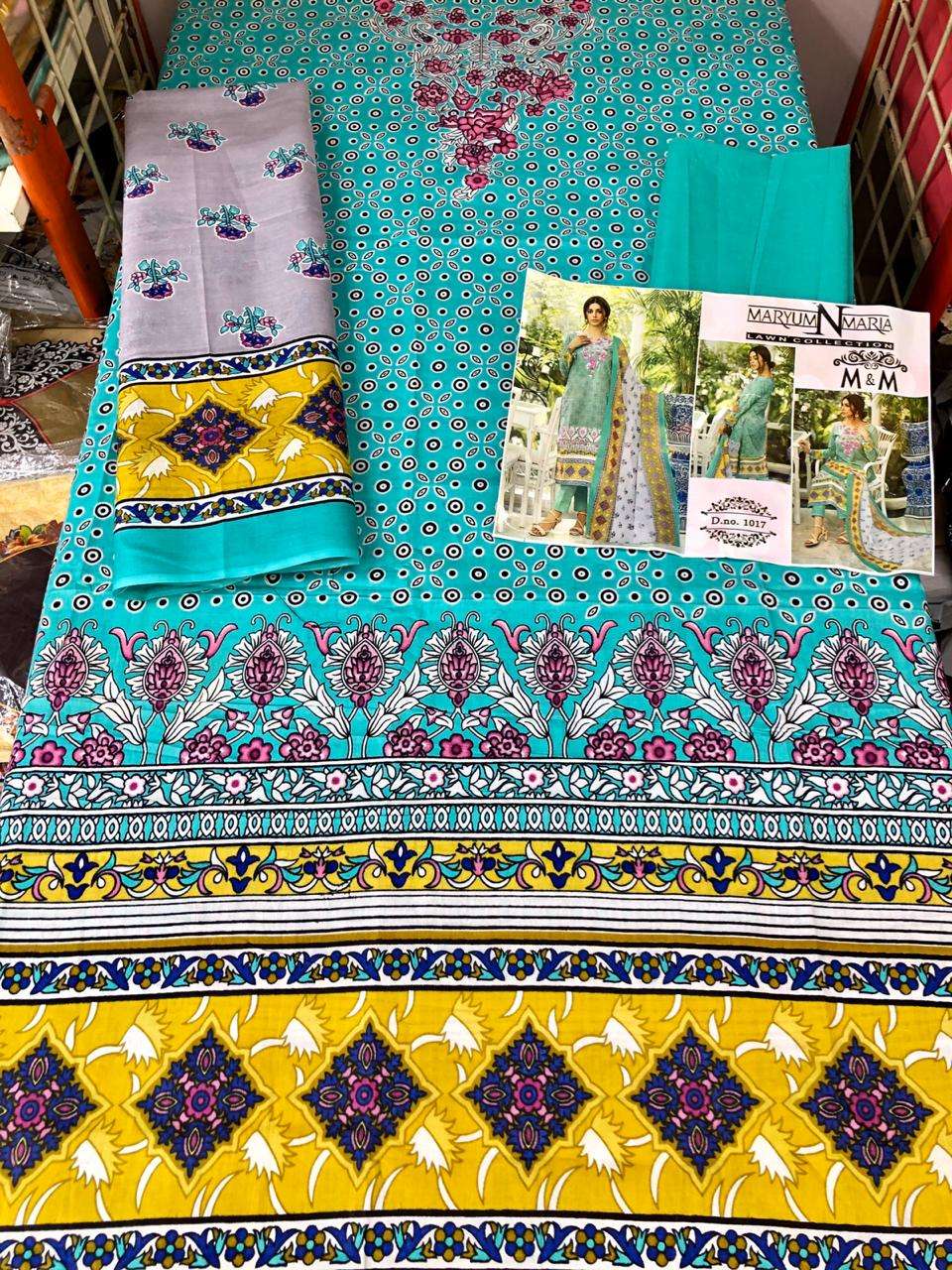 MARYUM N MARIA LAWN COLLECTION KARACHI COTTON 1017