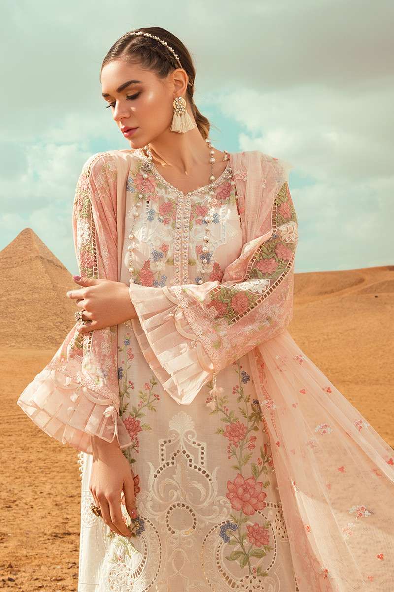 Maria B Embroidered Lawn Unstitched 3 Piece Suit MB20SV 2003 A - Spring / Summer Collection
