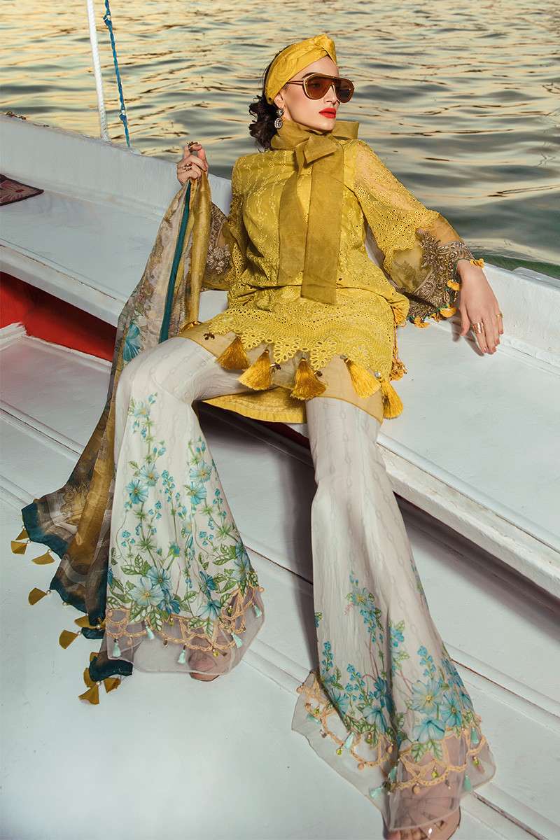Maria B Embroidered Lawn Unstitched 3 Piece Suit MB20SV 2004 B - Spring / Summer Collection