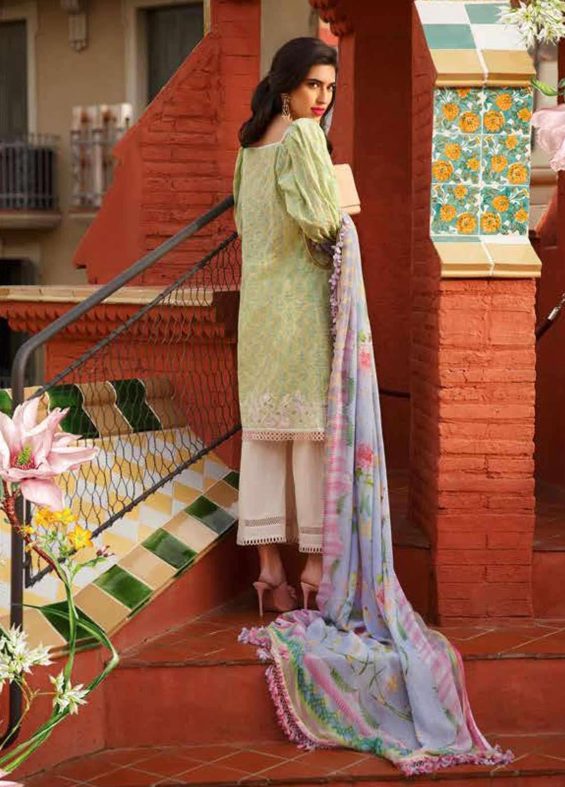 Farah Talib Embroidered Jacquard Unstitched 3 Piece Suit FTA20SS 12 Verde Spring Summer Collection