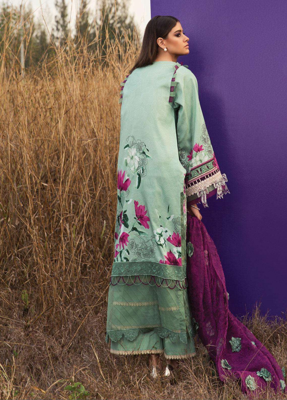 Rang Rasiya Embroidered Lawn Unstitched 3 Piece Suit RR20L 105 Luxury Collection
