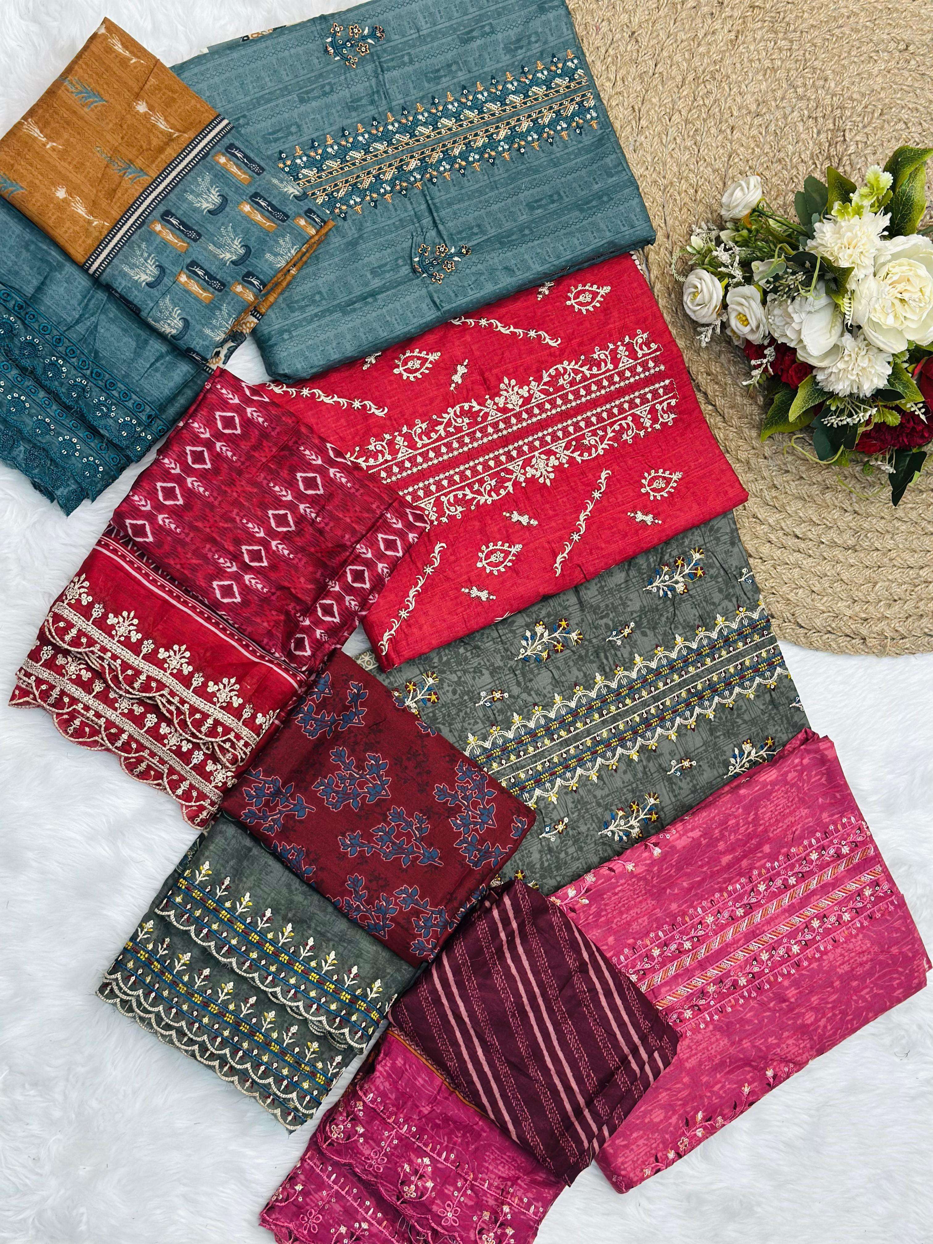 BIN SAEED LAWN COLLECTION VOL -18 BY JIHAN PRESENT-01-08