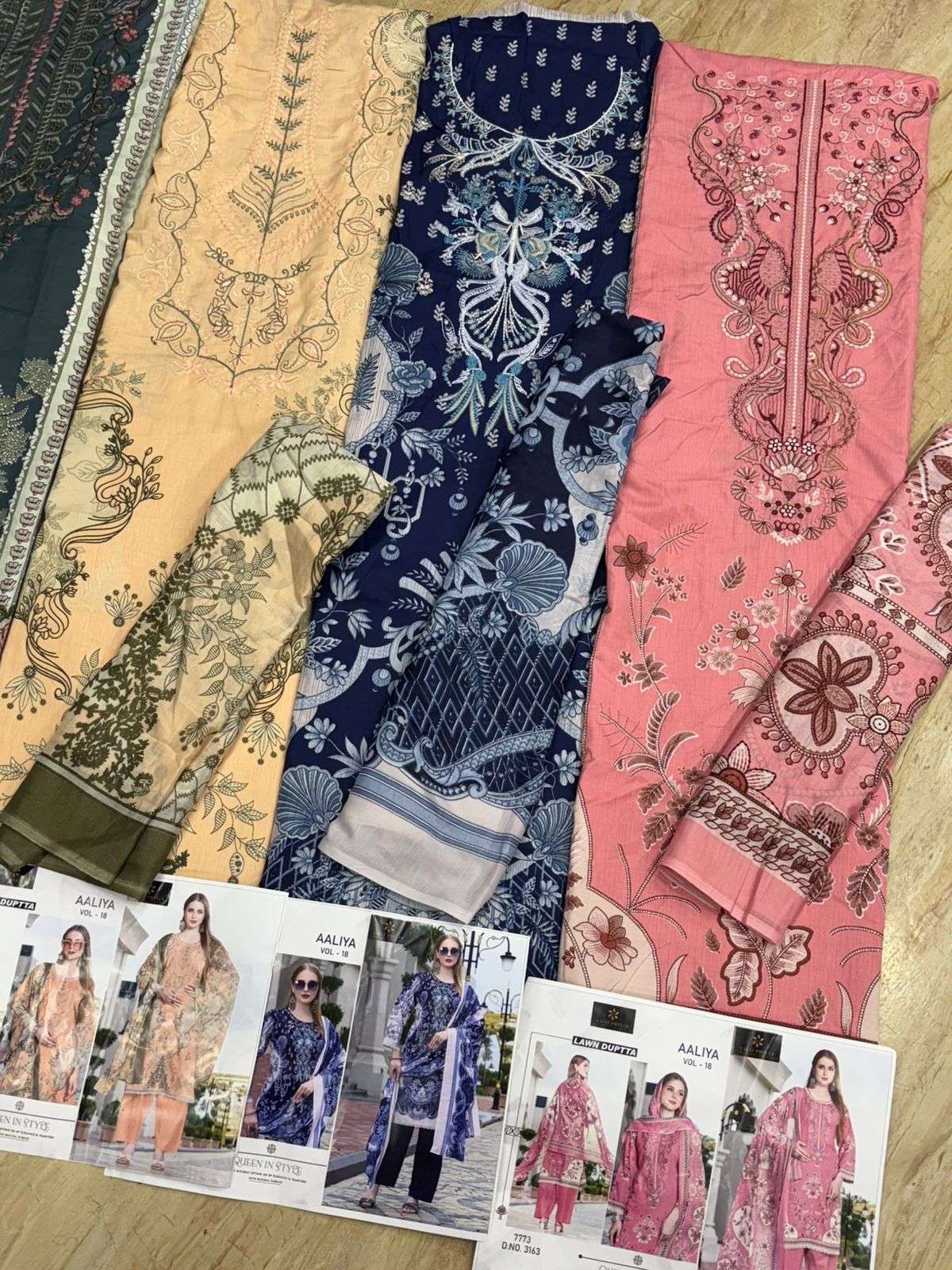 Aaliya embroidery collection vol 18 by Aaliza Prints-01-04