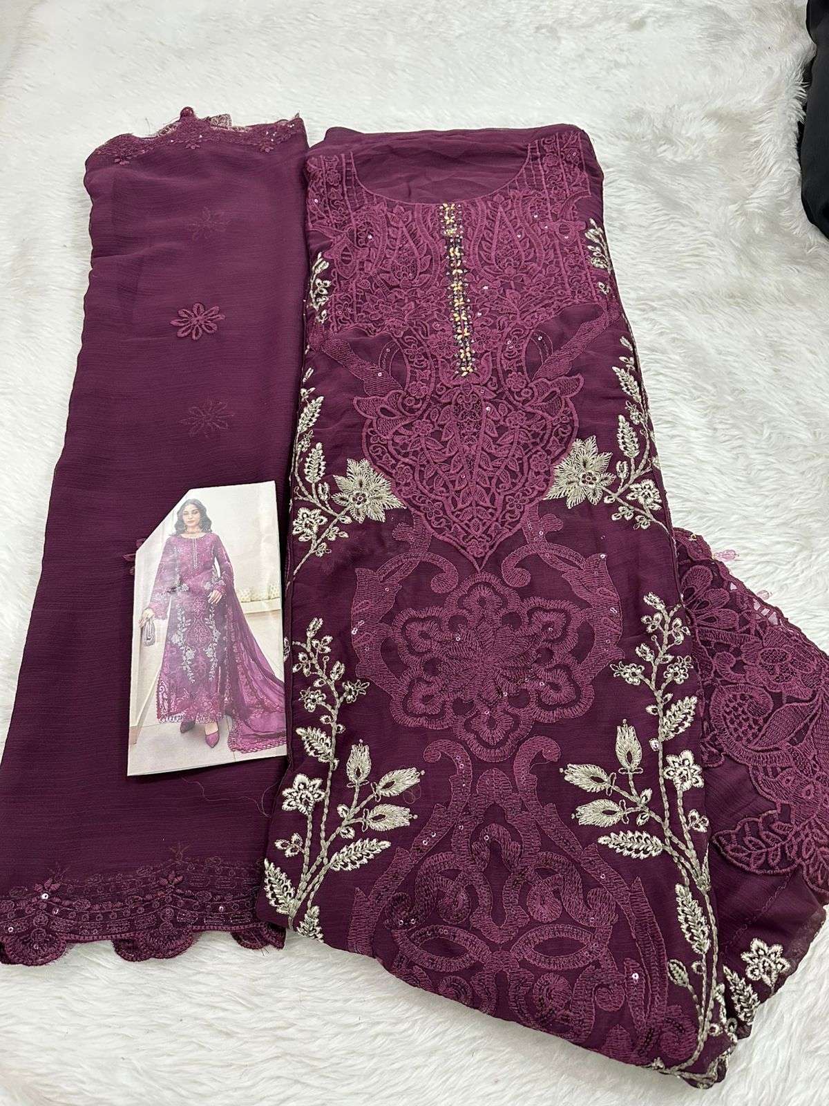 Falah Premium Party Wear Collection Unstitched code -30640 by Falah Designer-03