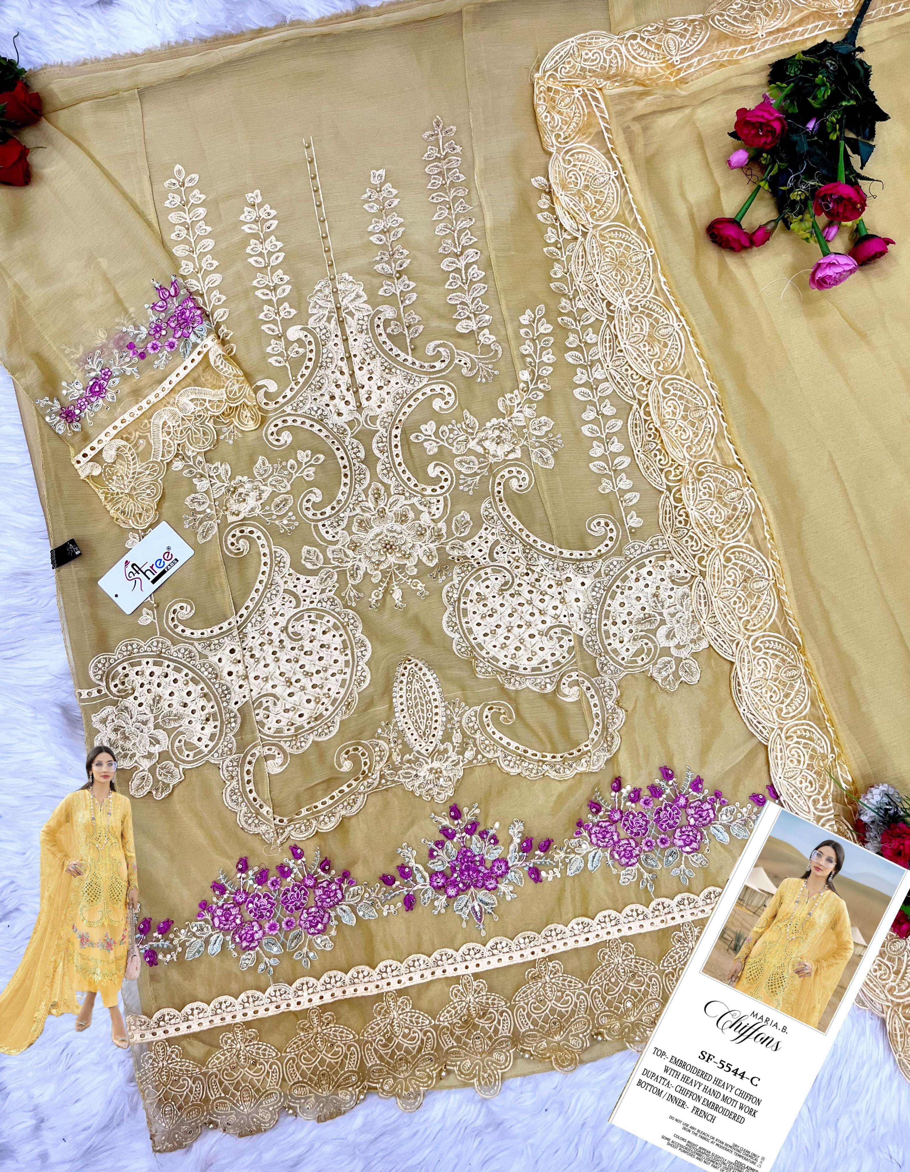 MARIA B CHIFFONS D.NO. SF - 5544 BY SHREE FABS - 03