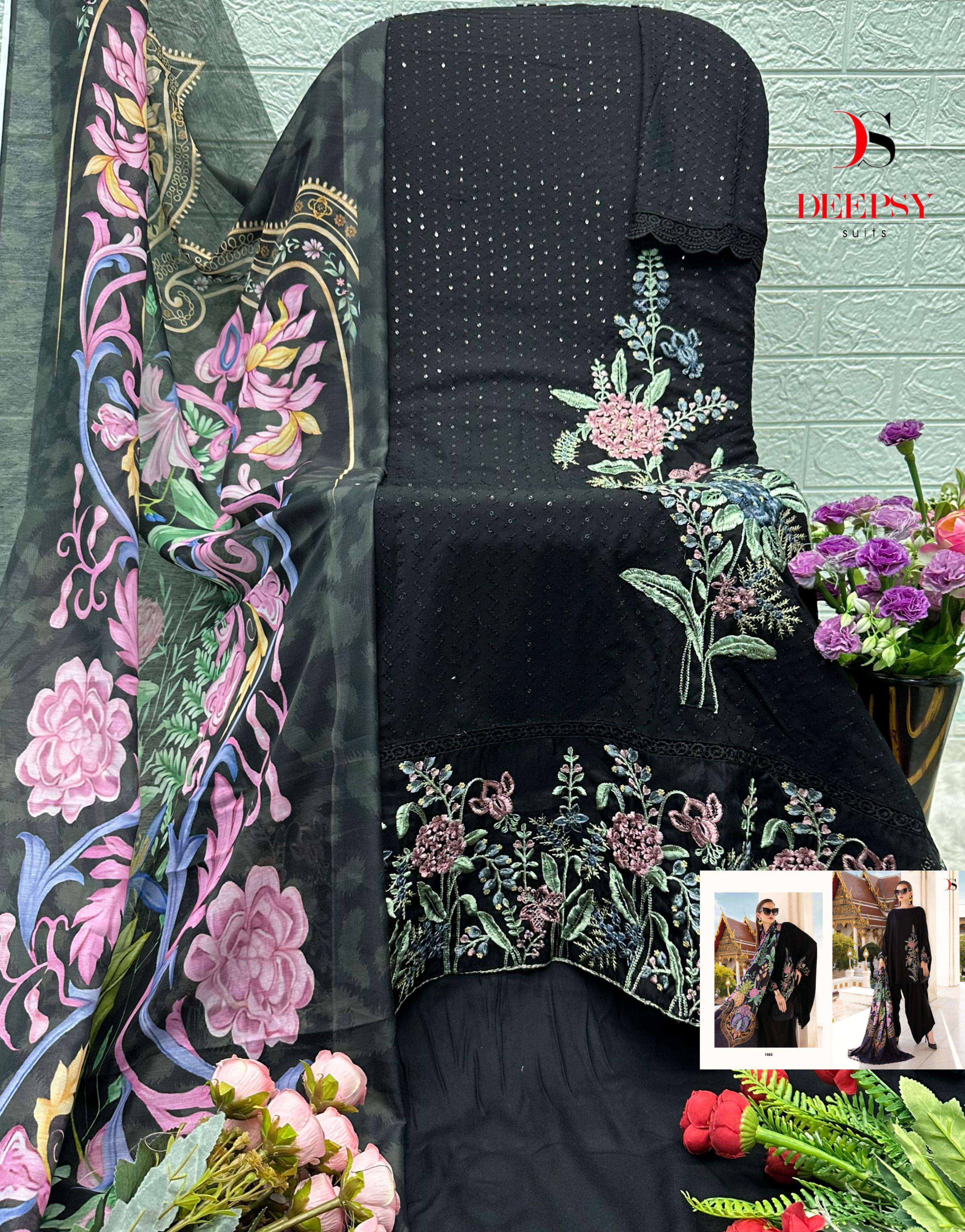 MARIA B PREMIUM EMBROIDERED RAYON - 5 BY DEEPSY SUITS - 05