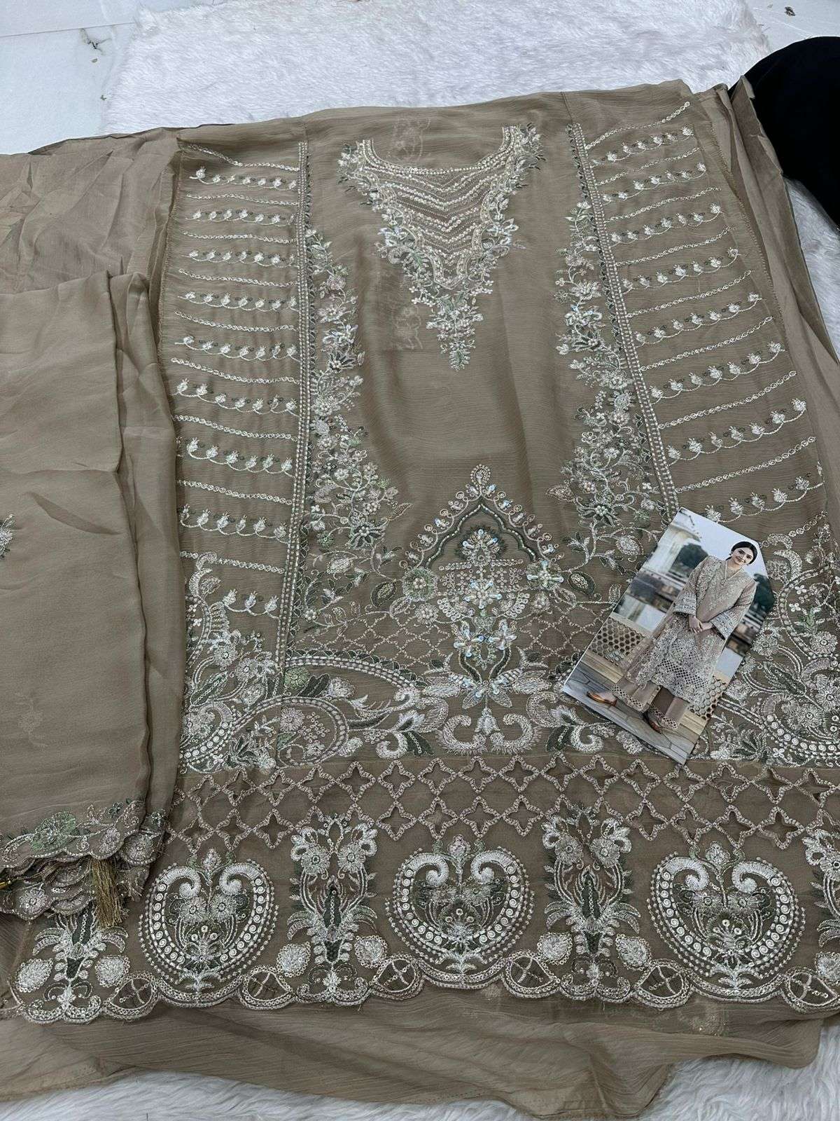 Falah Premium Party Wear Collection Code - 26013 By Falah Designer Suits - 06