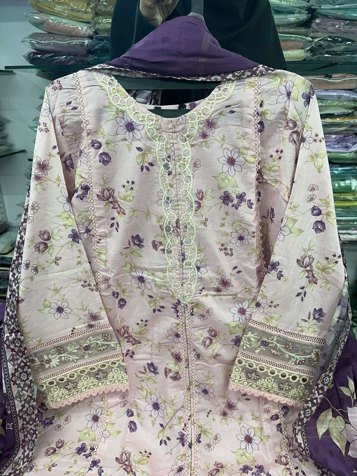 Festive Embroidered Lawn Collection 2026 Vol 1 by Sadabahar-08