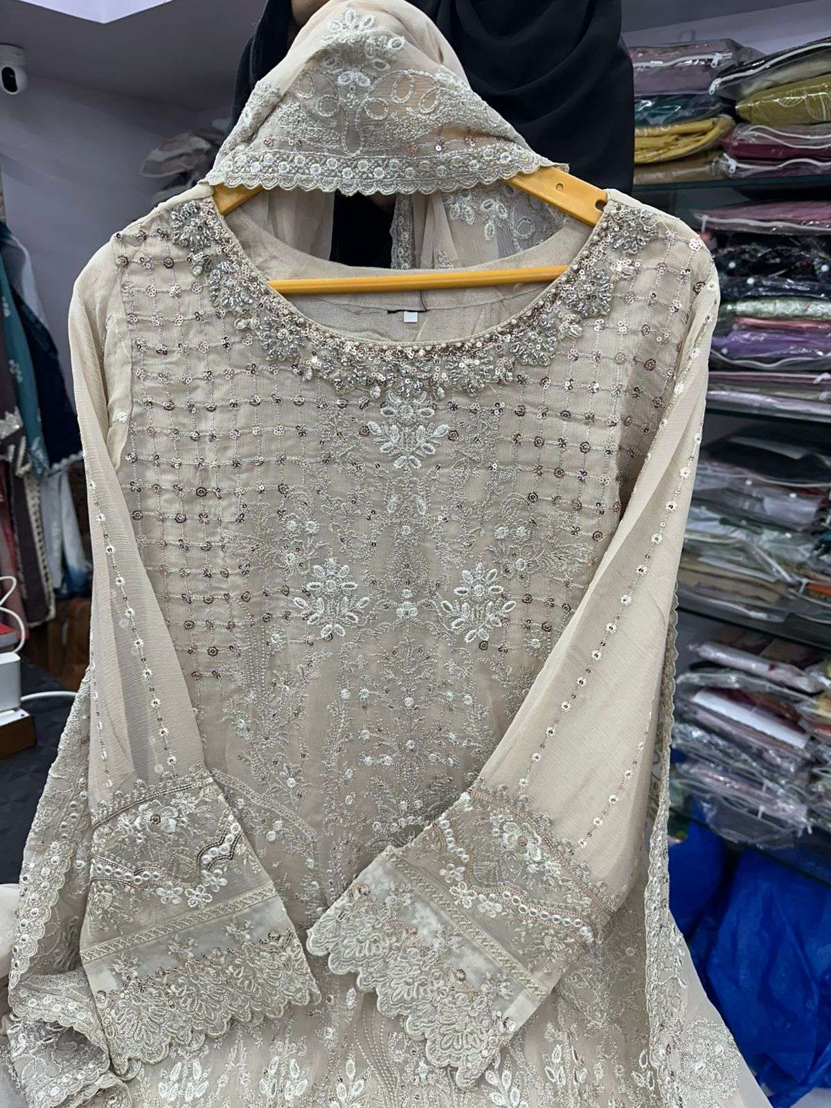 RTW Luxurious-Embroidered Chiffon Formals Tawakkal-05